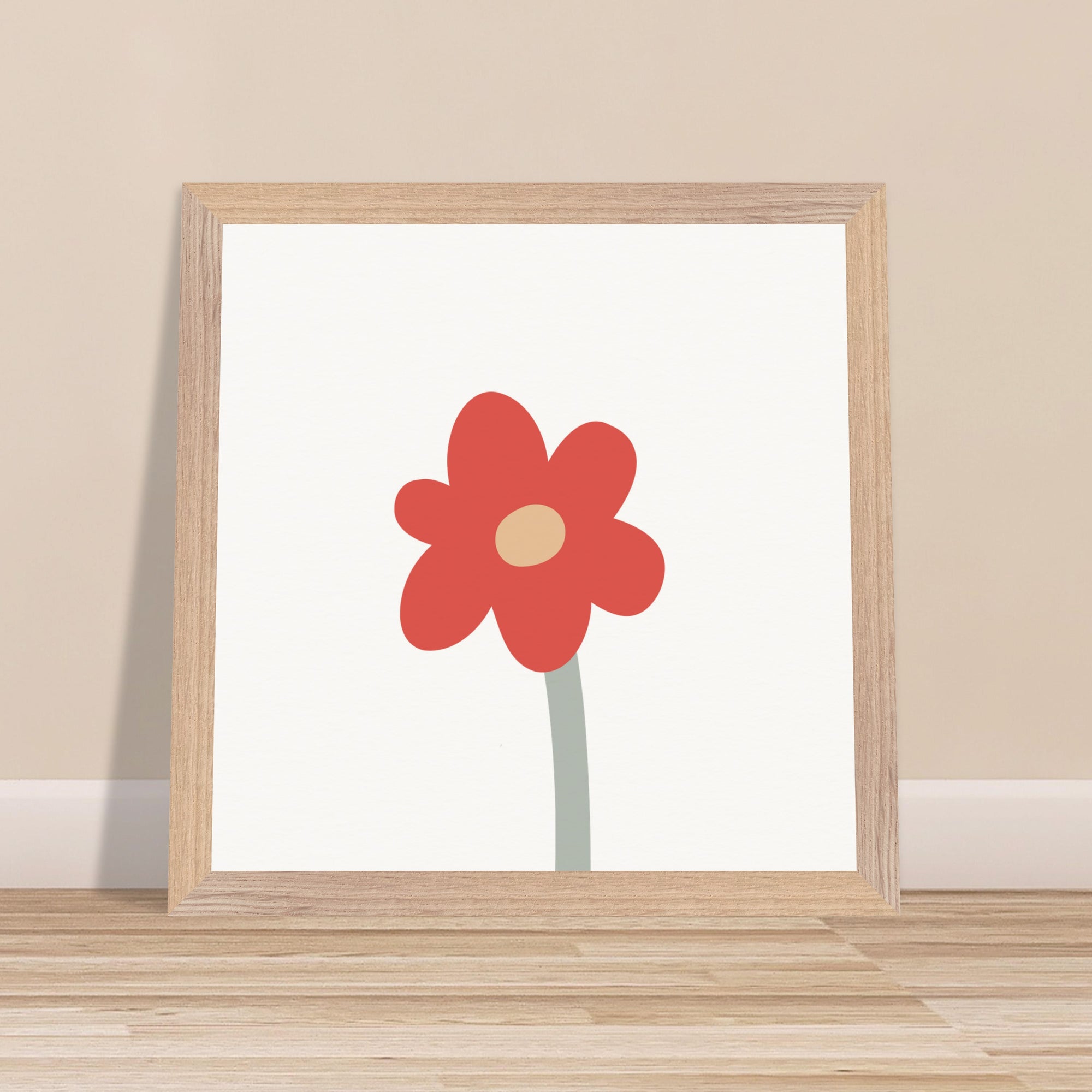 Cheerful Red Flower